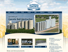 Tablet Screenshot of concretestoragesystems.com